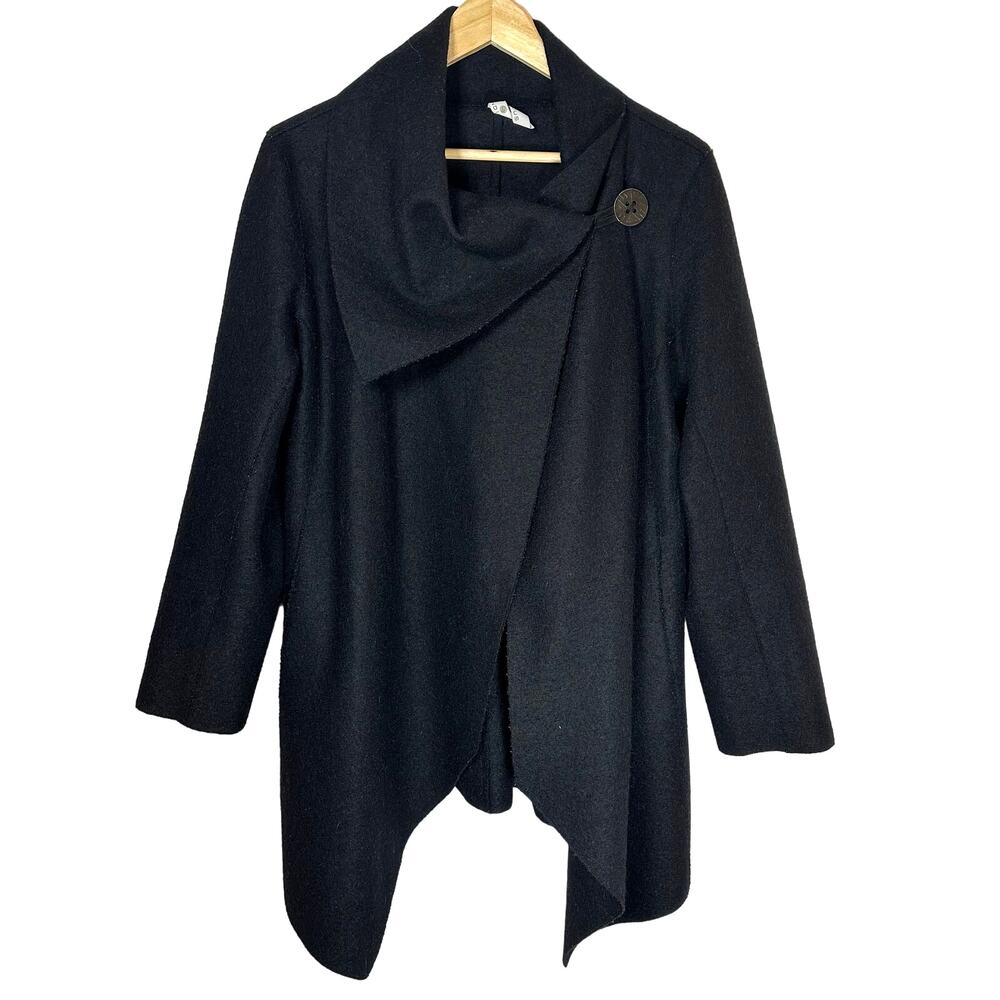 Indigenous Wool Alpaca‎ Blend wrap jacket sustainable fashion Womans M